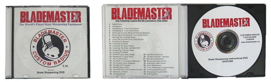 SKATE SHARPENING INSTRUCTION DVD (IDVD1000)