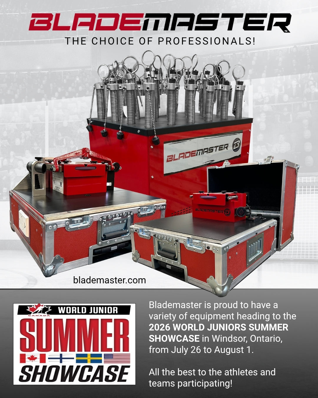Blademaster Equipment Heads to the 2026 World Junior Summer Showcase