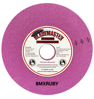 8" SKATE SHARPENING GRINDING WHEEL (RUBY RED)