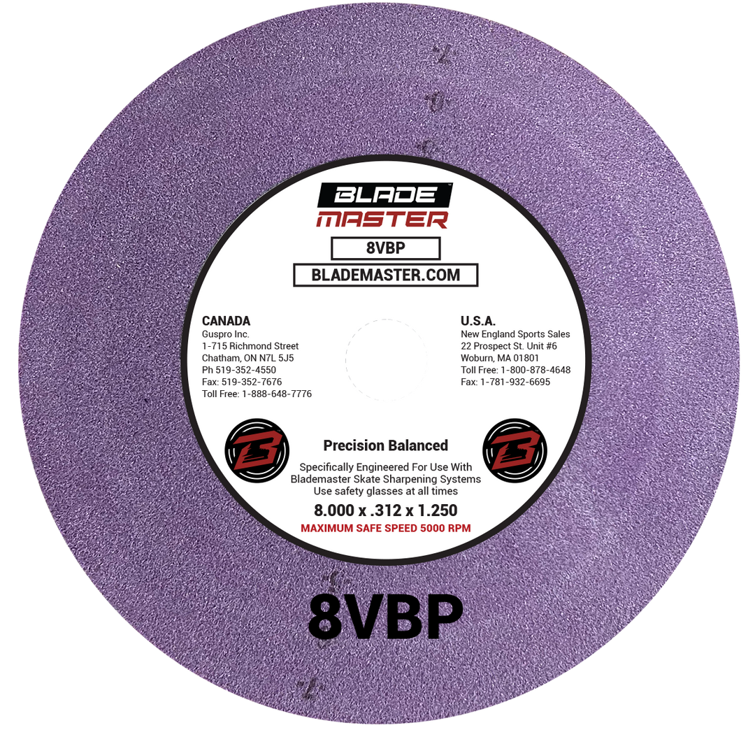 8" SKATE SHARPENING grinding wheel purple 8VBP