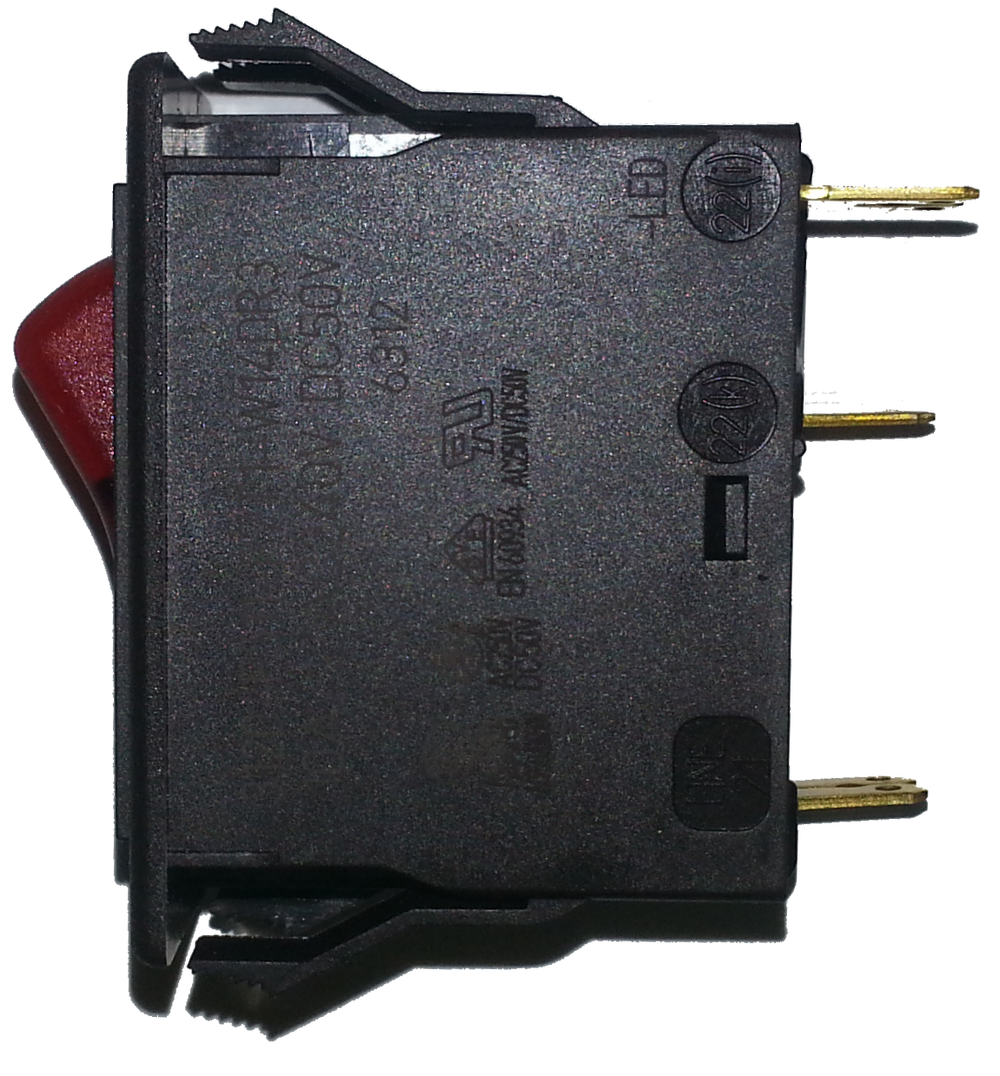 Toggle Switch 10 Amp Lighted Red TSM2012