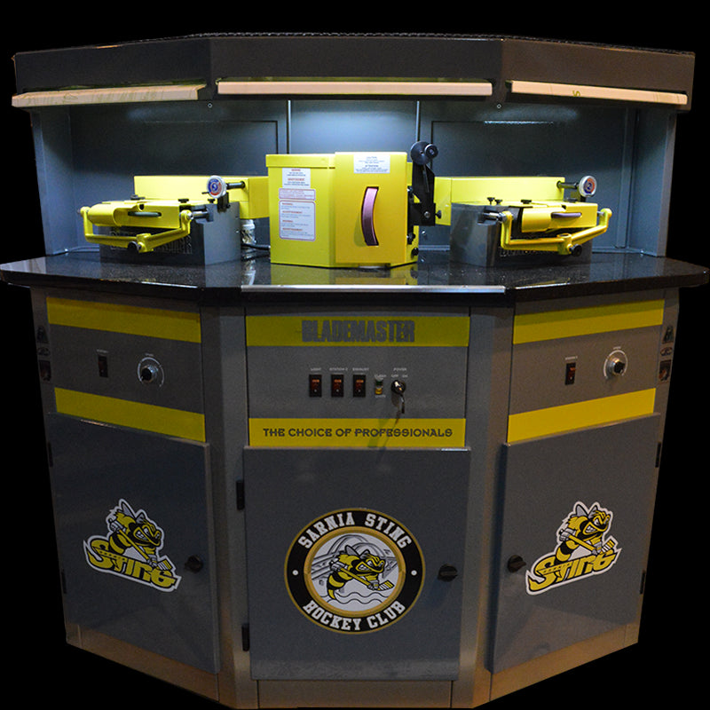 Sarnia Sting custom 3 station machine